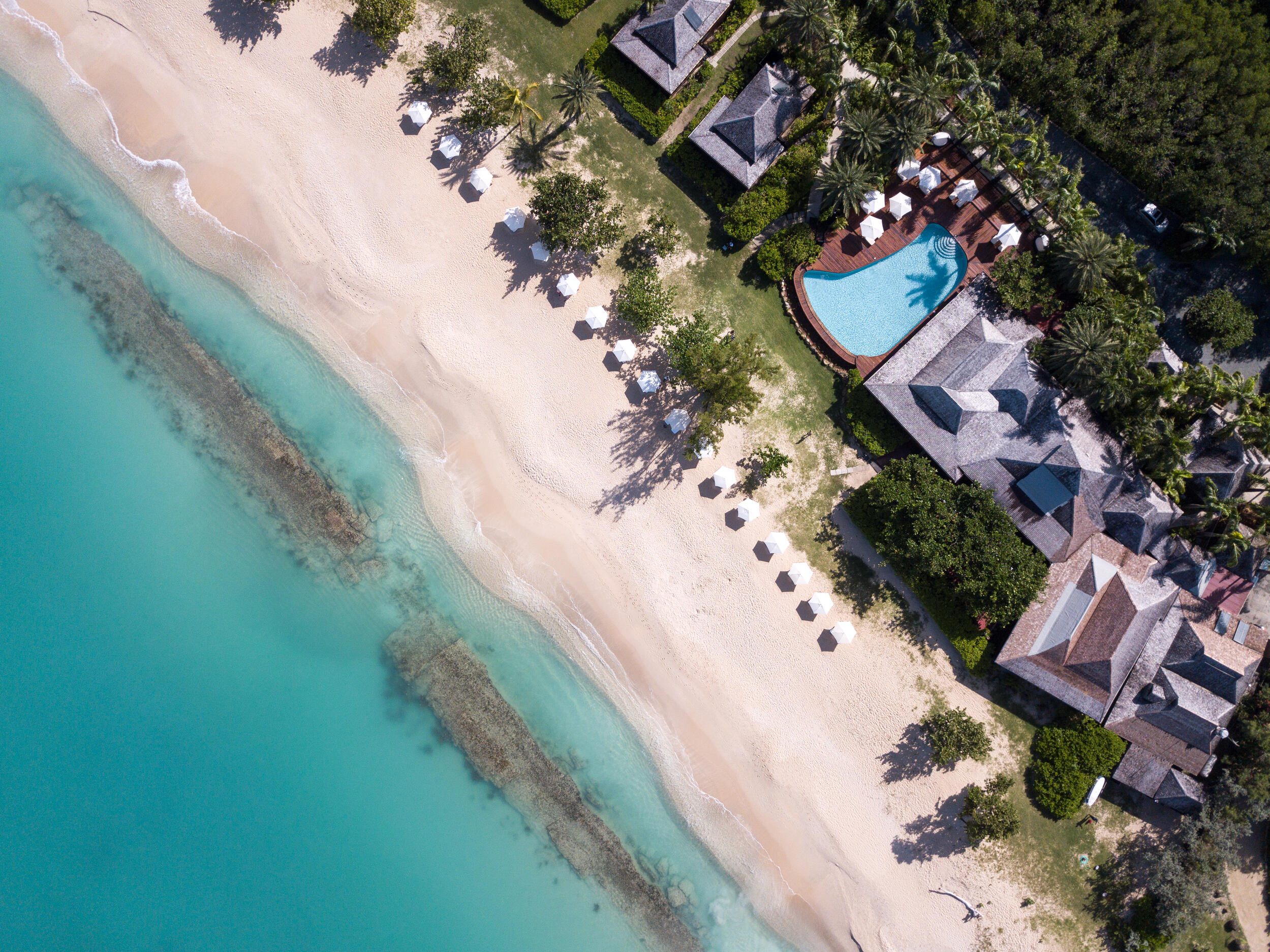 Beach-and-Reef-aerial-Hermitage-Bay